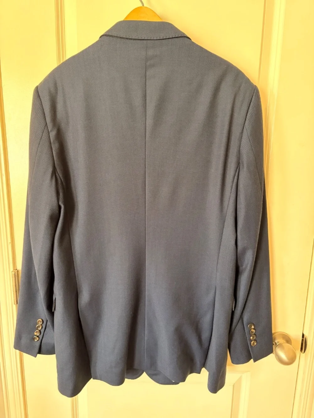 Share Brooks Brothers Explorer Regent Fit 44L Navy Wool Stretch Suit 44 Long
